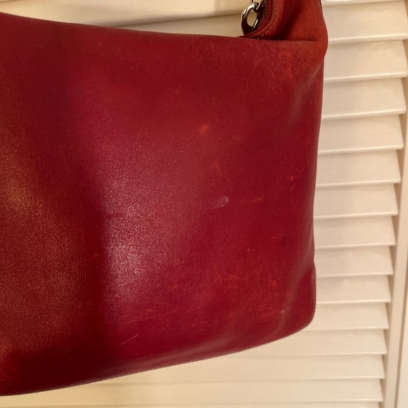 Coach 9326 Red Legacy Slim Duffle Crossbody Bag - Picture 3 of 12